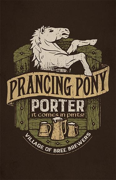 Prancing Pony Porter Posters by Cory Freeman Design - Pixel Empire