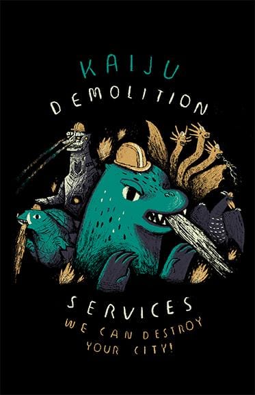 Kaiju Demolition Posters by Louis Roskosch - Pixel Empire