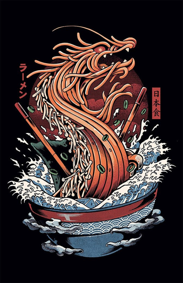 Dragon Ramen Posters by Ilustrata - Pixel Empire
