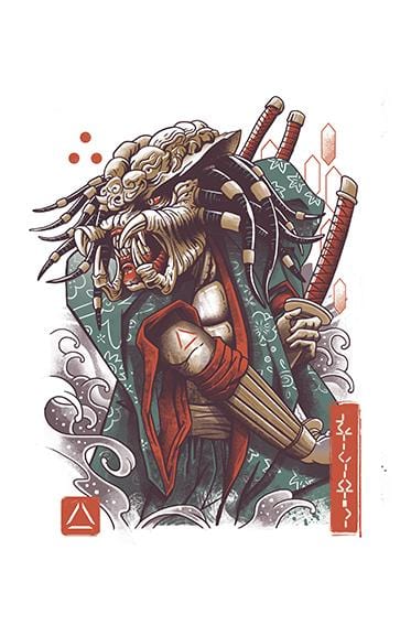 Samurai Predator Posters by Vincent Trinidad - Pixel Empire