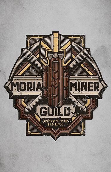 Moria Miner Guild Posters by Cory Freeman Design - Pixel Empire