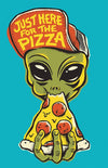 Here For Pizza Posters by Chris Phillips - Pixel Empire