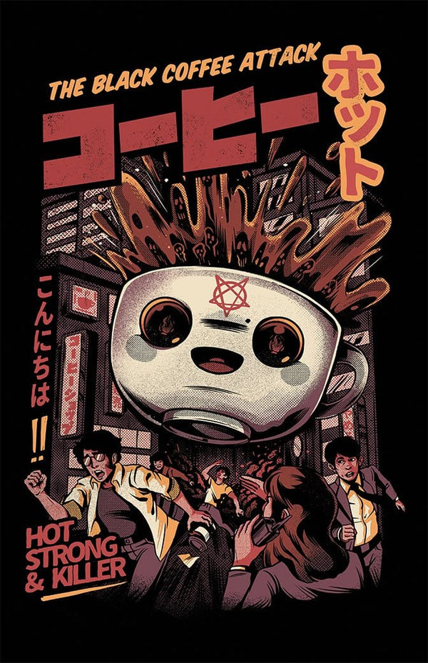 The Black Coffee Attack Posters by Ilustrata - Pixel Empire
