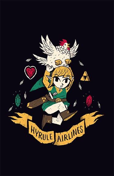 Hyrule Airlines Posters by Louis Roskosch - Pixel Empire