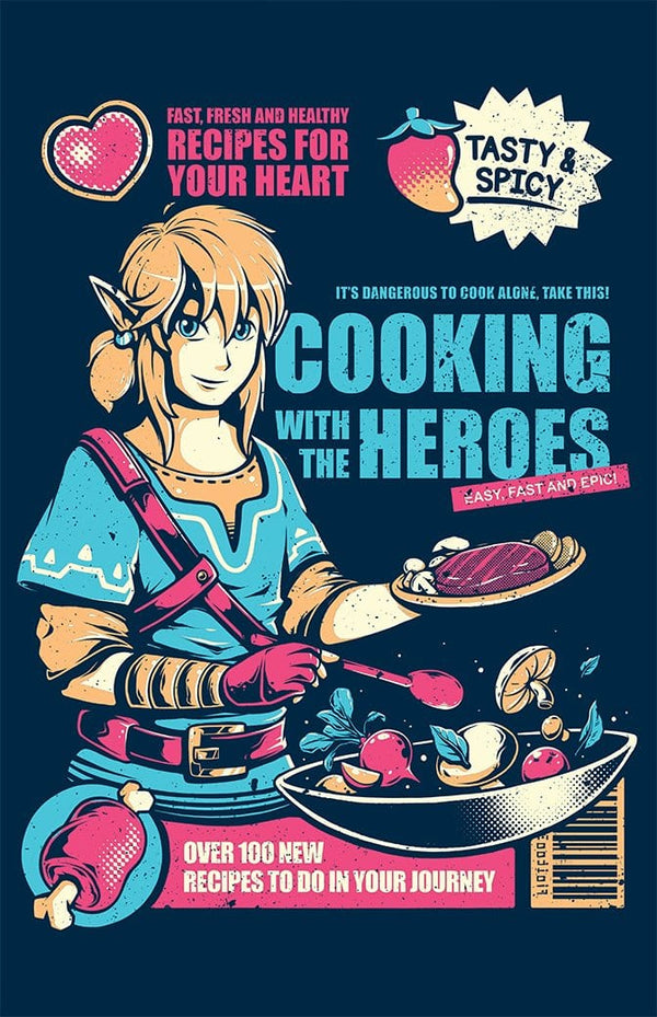 Cooking With the Heroes Posters by Ilustrata - Pixel Empire