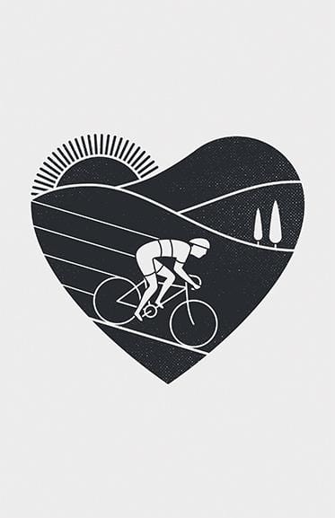 Love Cycling Posters by Rick Crane - Pixel Empire
