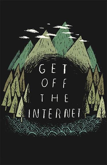 Get Off the Internet Posters by Louis Roskosch - Pixel Empire