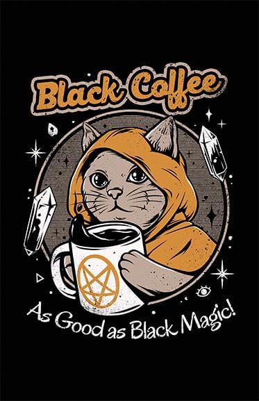 Black Coffee Posters by Ilustrata - Pixel Empire