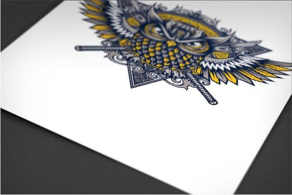 Owl Samurai Posters by StudioM6 - Pixel Empire