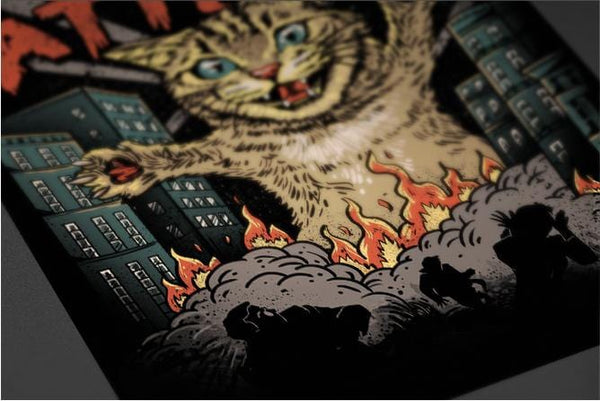 Cat Attack Posters by Vincent Trinidad - Pixel Empire