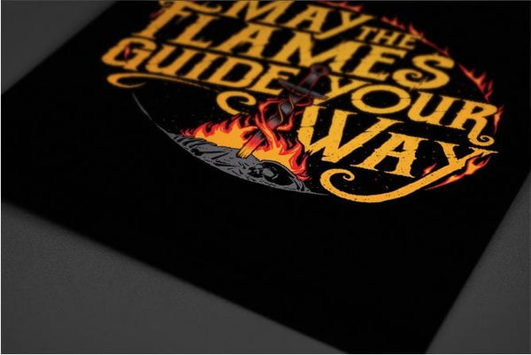 The Flames Guide Me Posters by StudioM6 - Pixel Empire