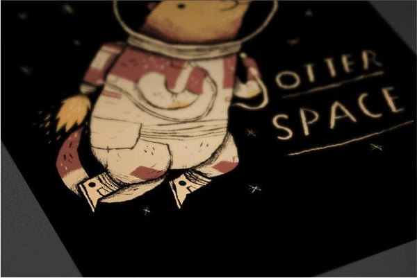 Otter Space Posters by Louis Roskosch - Pixel Empire