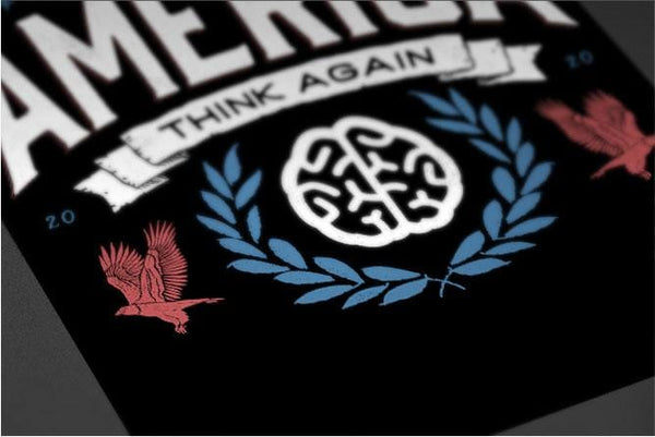 Let's Make America Think Again Posters by Barrett Biggers - Pixel Empire