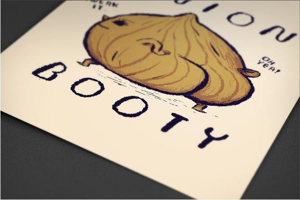 Onion Booty Posters by Louis Roskosch - Pixel Empire