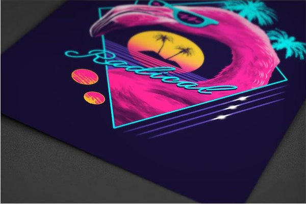 Rad Flamingo Posters by Vincent Trinidad - Pixel Empire