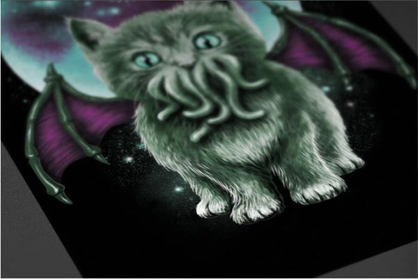 Cosmic Purrrcraft Posters by Vincent Trinidad - Pixel Empire