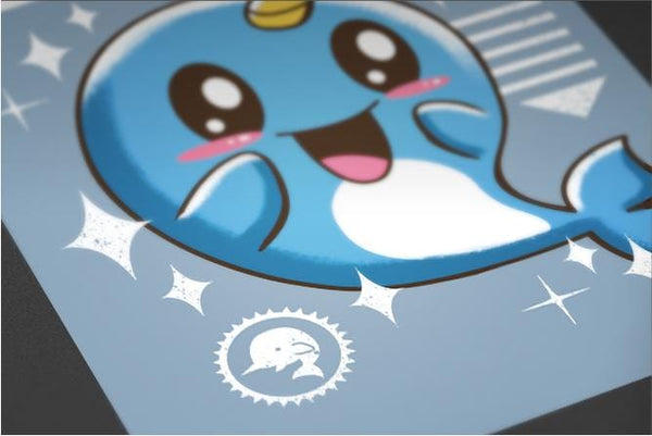 Kawaii Narwhal Posters by Vincent Trinidad - Pixel Empire