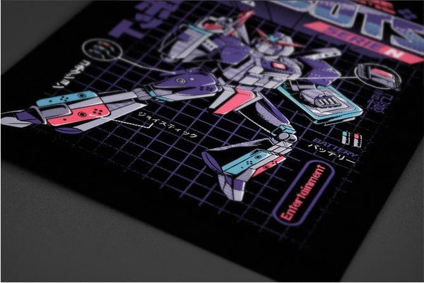 Video Game Robot - Model N Posters by Ilustrata - Pixel Empire