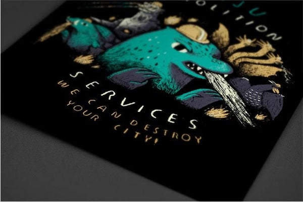 Kaiju Demolition Posters by Louis Roskosch - Pixel Empire