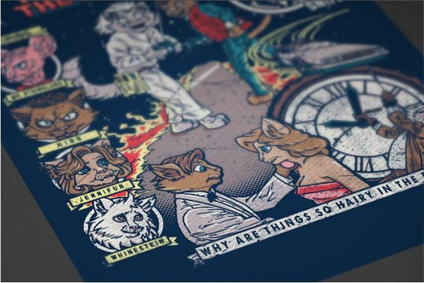 Cat to the Future Posters by COD Designs - Pixel Empire