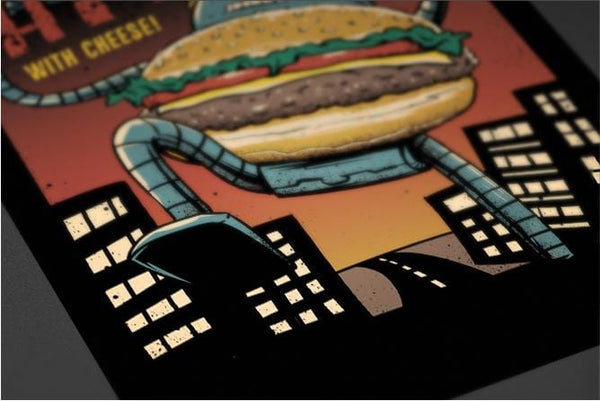 Burger Bot Posters by Vincent Trinidad - Pixel Empire