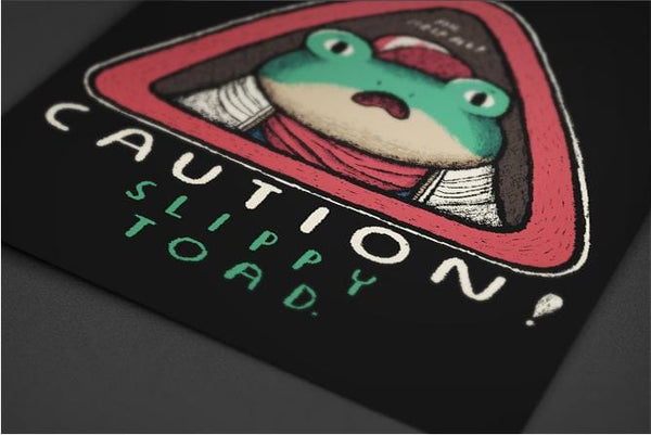 Caution Slippy Posters by Louis Roskosch - Pixel Empire