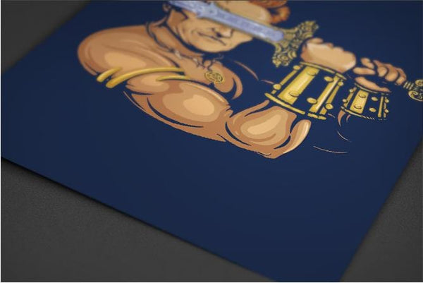 Late Night Barbarian Posters by Enkel Dika - Pixel Empire