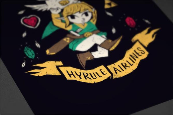 Hyrule Airlines Posters by Louis Roskosch - Pixel Empire