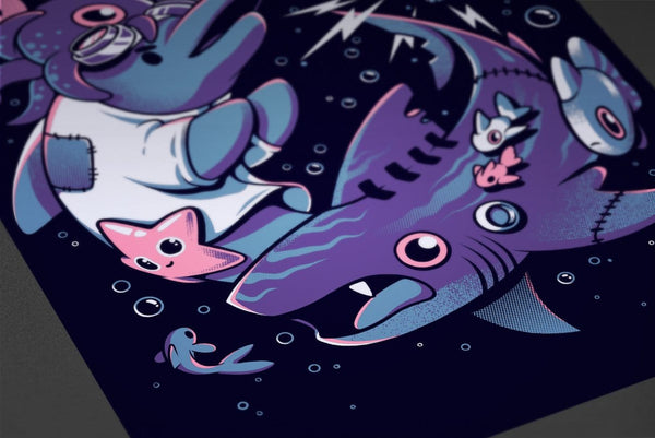 Dolphinstein Posters by Ilustrata - Pixel Empire