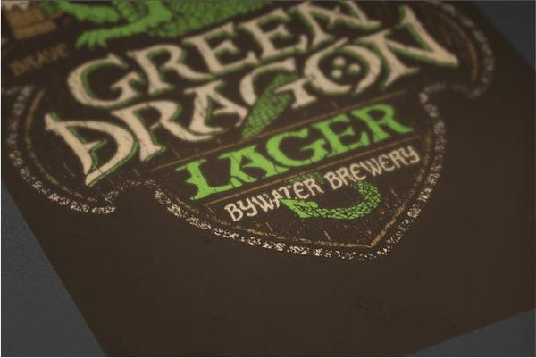 Green Dragon Lager Posters by Cory Freeman Design - Pixel Empire