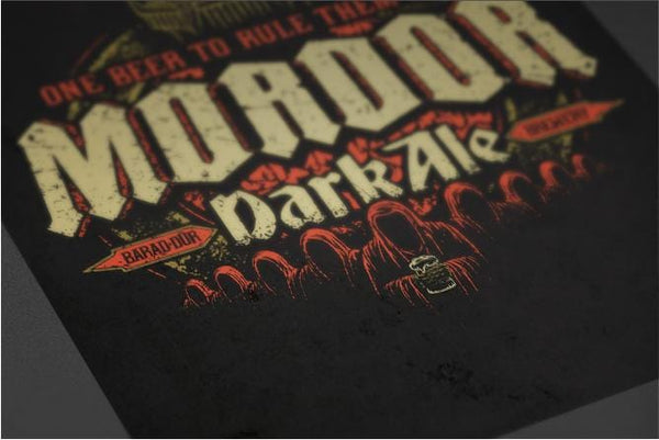 Mordor Dark Ale Posters by Cory Freeman Design - Pixel Empire