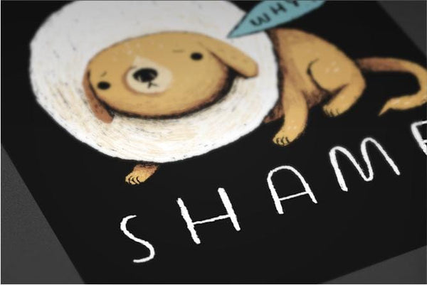 Cone of Shame Posters by Louis Roskosch - Pixel Empire