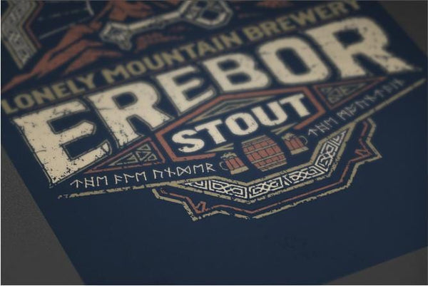 Erebor Stout Posters by Cory Freeman Design - Pixel Empire