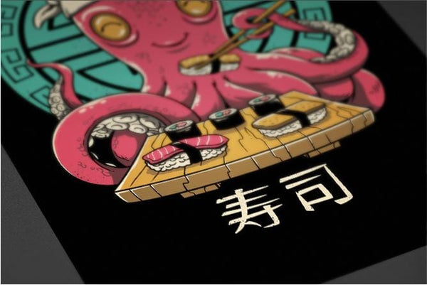 Octo Sushi Posters by Vincent Trinidad - Pixel Empire