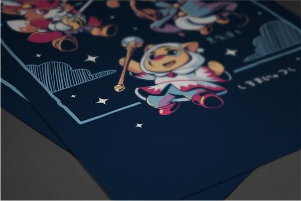 Three Little Mages Posters by Ilustrata - Pixel Empire