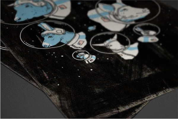 Space Animals Posters by Ronan Lynam - Pixel Empire