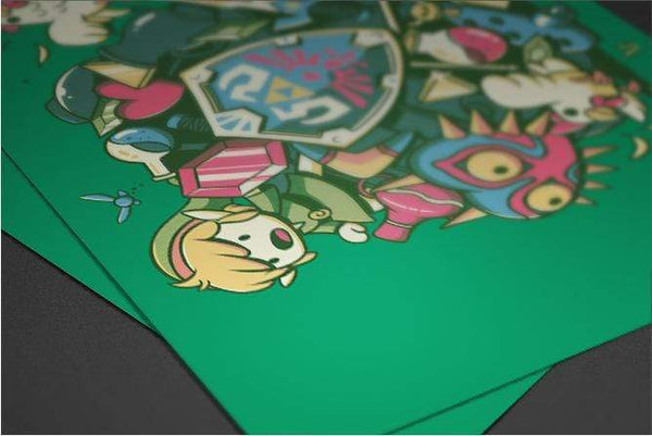 Let's Roll Link Posters by Ilustrata - Pixel Empire