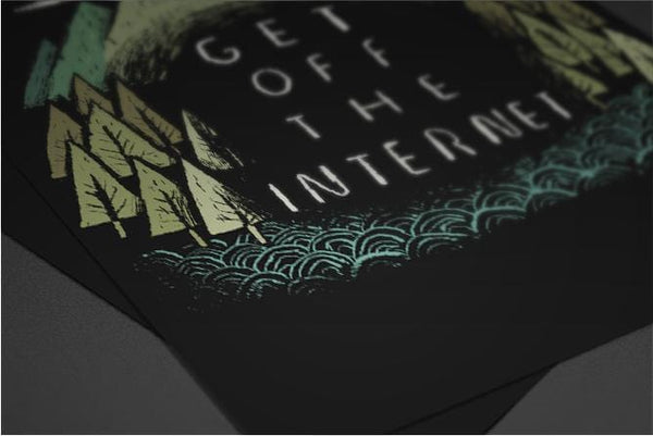 Get Off the Internet Posters by Louis Roskosch - Pixel Empire