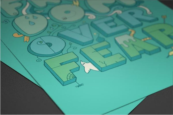 Freedom Over Fear Posters by Rick Crane - Pixel Empire