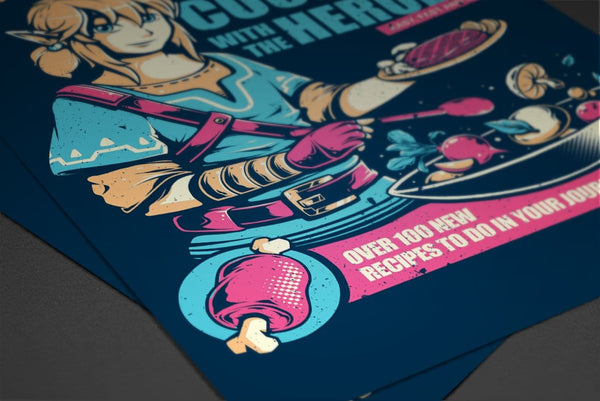 Cooking With the Heroes Posters by Ilustrata - Pixel Empire