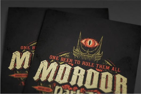 Mordor Dark Ale Posters by Cory Freeman Design - Pixel Empire