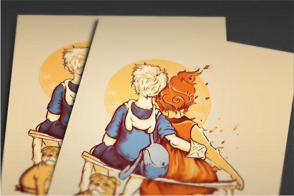 Sunset in Ooo Posters by Creative Outpouring - Pixel Empire