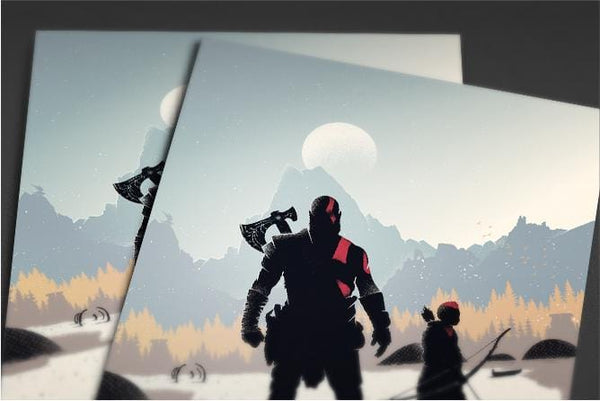 God of War Posters by Felix Tindall - Pixel Empire