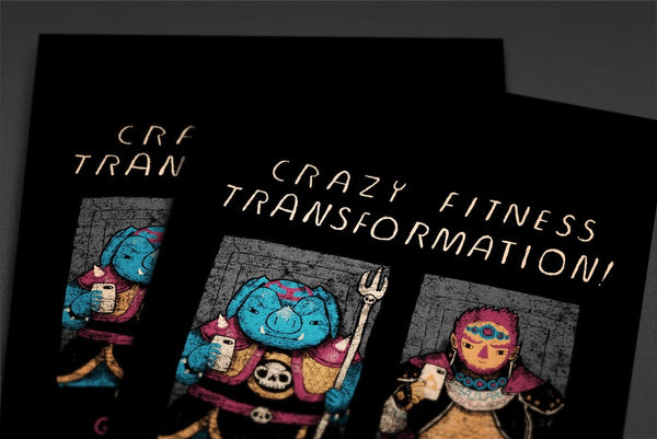 Fitness Transformation Posters by Louis Roskosch - Pixel Empire