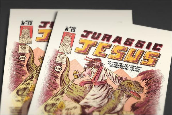 Jurassic Jesus Posters by Ilustrata - Pixel Empire