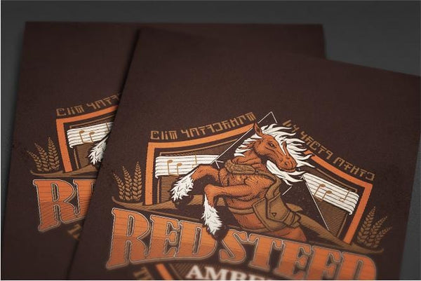 Red Steed Ale Posters by Cory Freeman Design - Pixel Empire