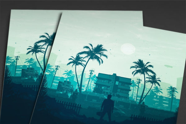 Welcome to Vice City Posters by Mbdsgns - Pixel Empire