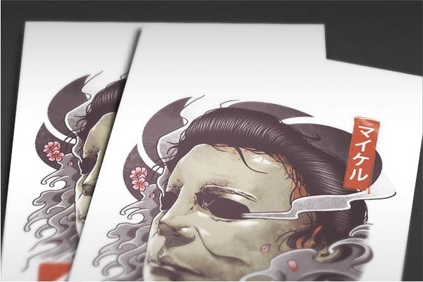Oni Slasher Mask Posters by Vincent Trinidad - Pixel Empire