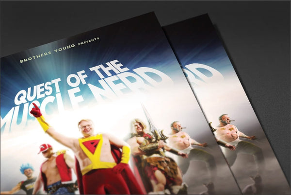 Quest of the Muscle Nerd Poster Posters by Muscle Nerd - Pixel Empire