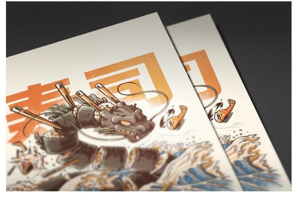 Great Sushi Dragon Posters by Ilustrata - Pixel Empire